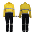 Ropa de seguridad reflectante de seguridad coverall hi vis workwear para hombre 100% tela de algodón AS / NZS 1906.4: 2010